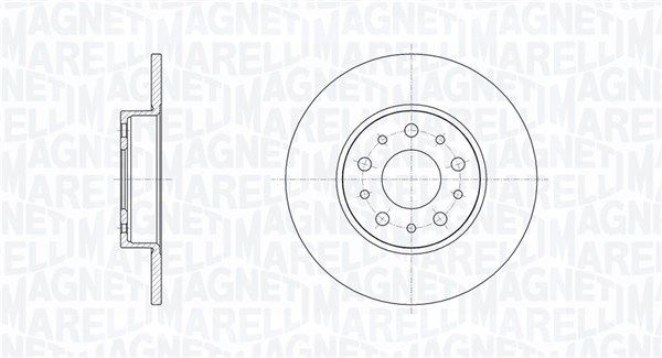 MAGNETI MARELLI stabdžių diskas 361302040379